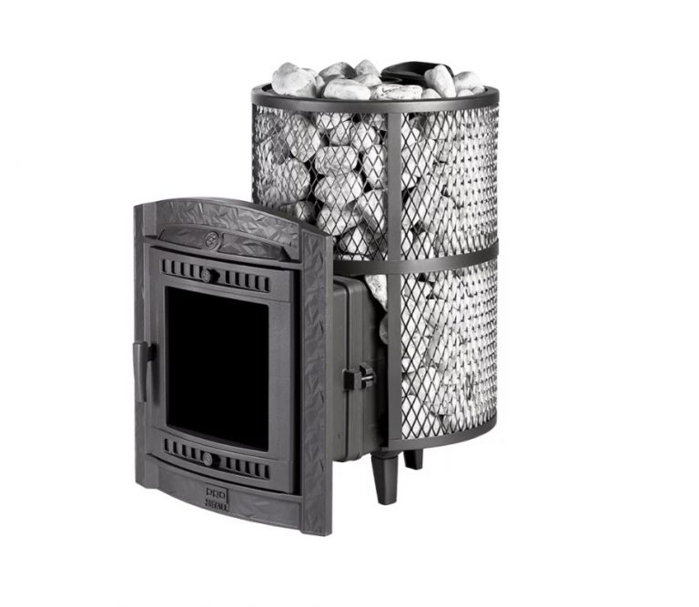 Печь для бани чугунная «Атмосфера L» сетка