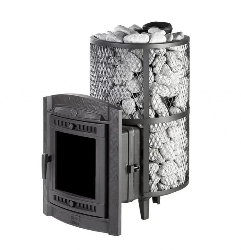 Печь для бани чугунная «Атмосфера ХL» сетка