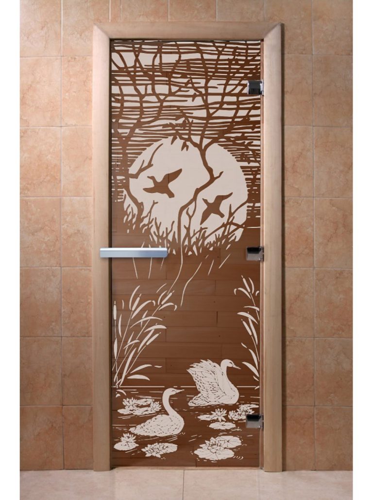 Дверь Doorwood «Лебединое озеро» бронза 1900х700