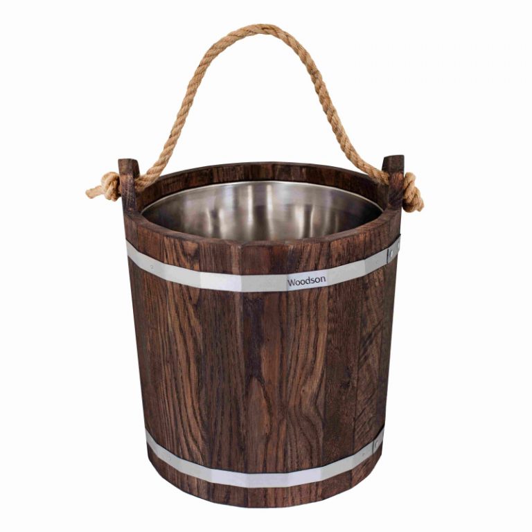 Запарник Woodson с нерж. вставкой, 16л, дуб темный