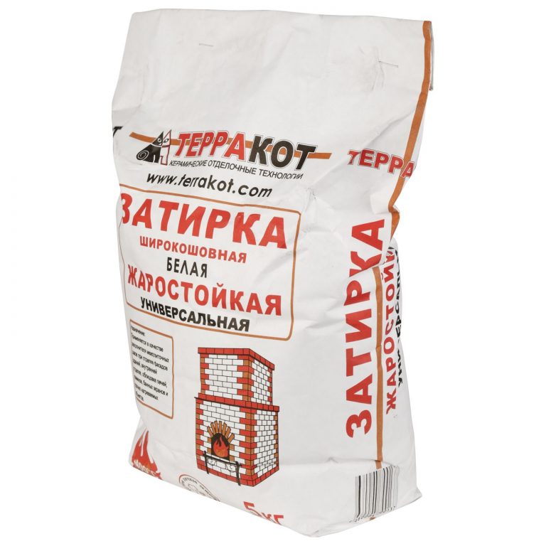 Затирка белая «Терракот» (5кг) жаростойкая