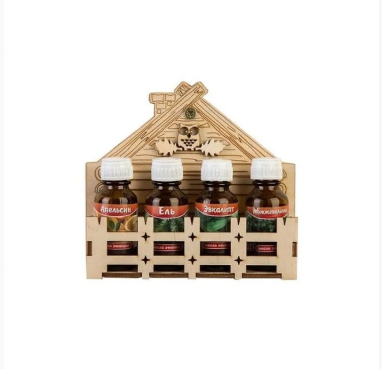 Полка с маслами «Сова в бане»
