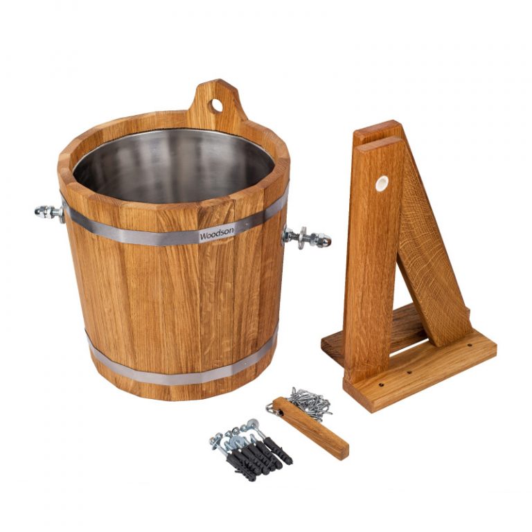 Обливное устройство Woodson с нерж вставкой 12л дуб