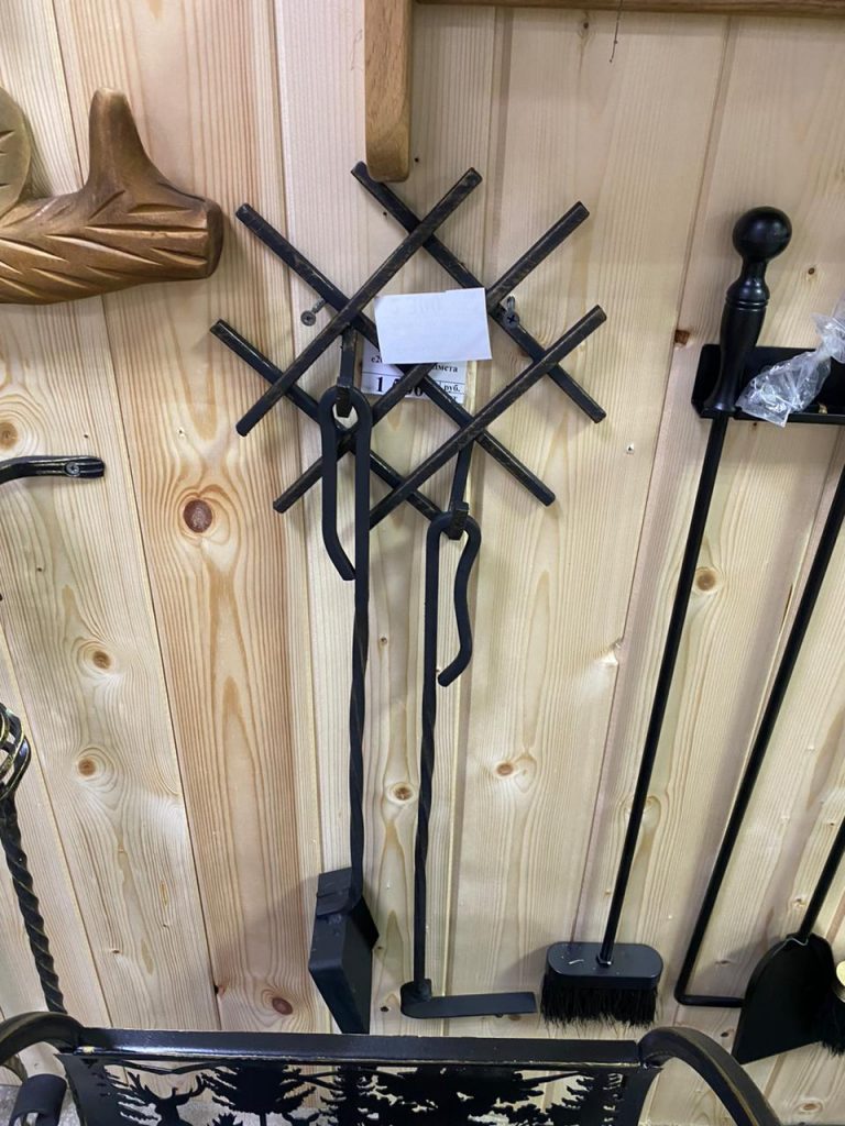 Каминный набор настенный (2 предмета) «Ромб»