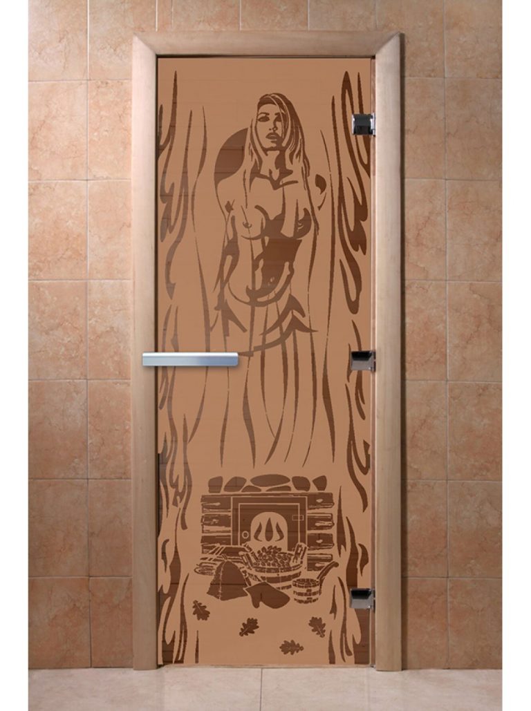 Дверь DoorWood «Горячий пар» Бронза матовая 1900х700