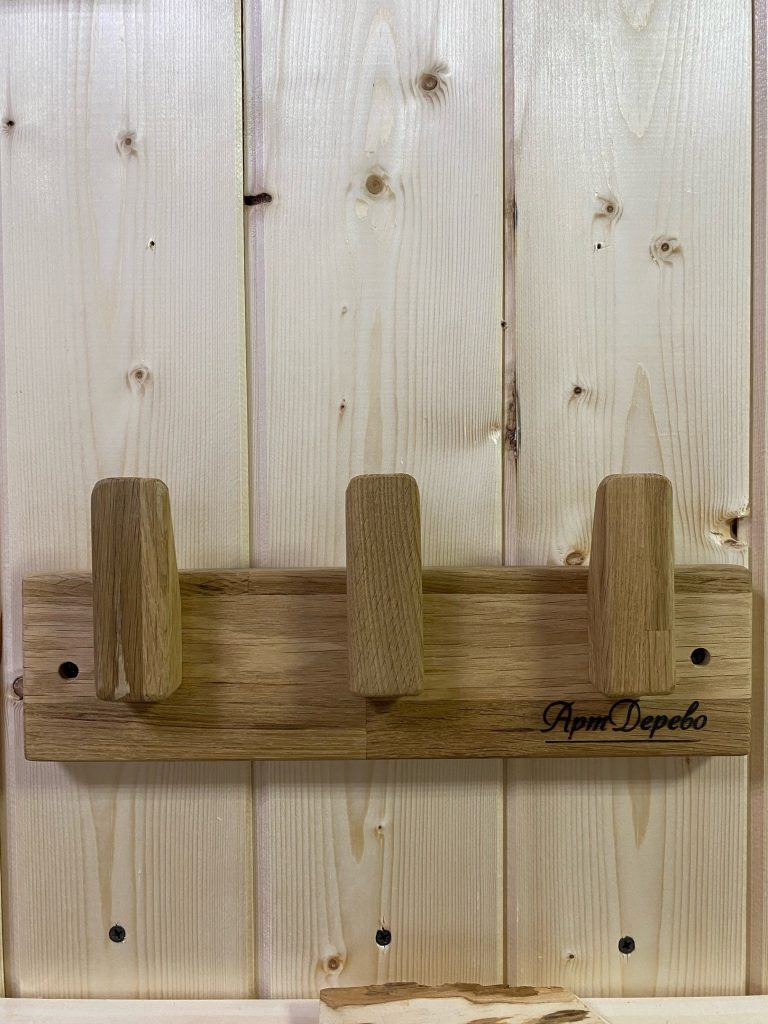 Вешалка АртДерево 3 крючка, дуб