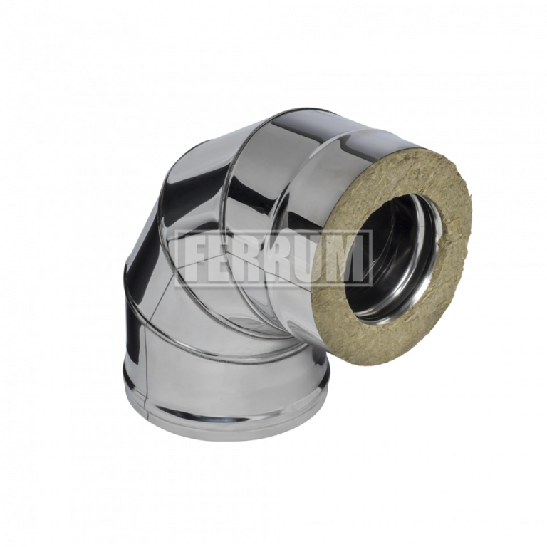 Сэндвич колено 90° (0.8мм+нерж.) (Ф110х200)