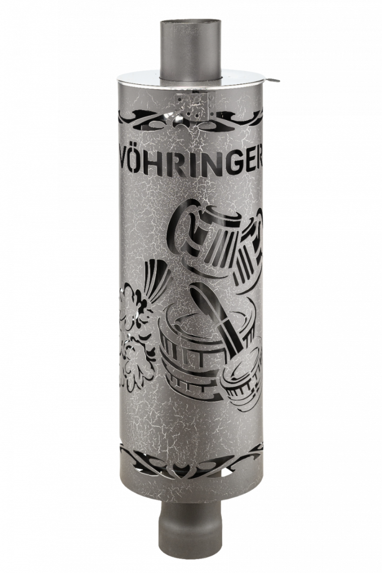 Дымоход-конвектор в декоративном кожухе «Шайка»