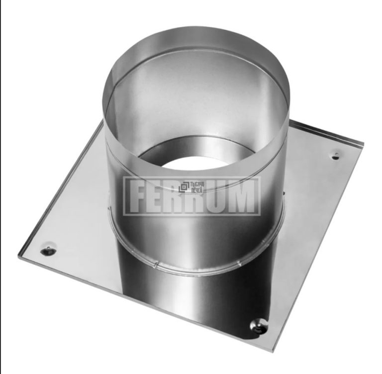 Потолочно-проходной узел одностенный Ф115