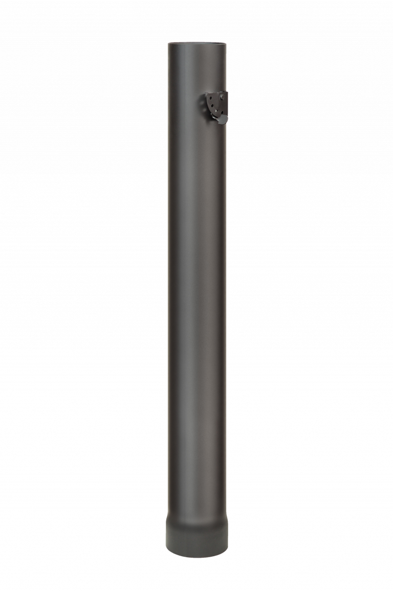 Дымоход стартовый с шибером 1м Ф115 «Антик» (черный)