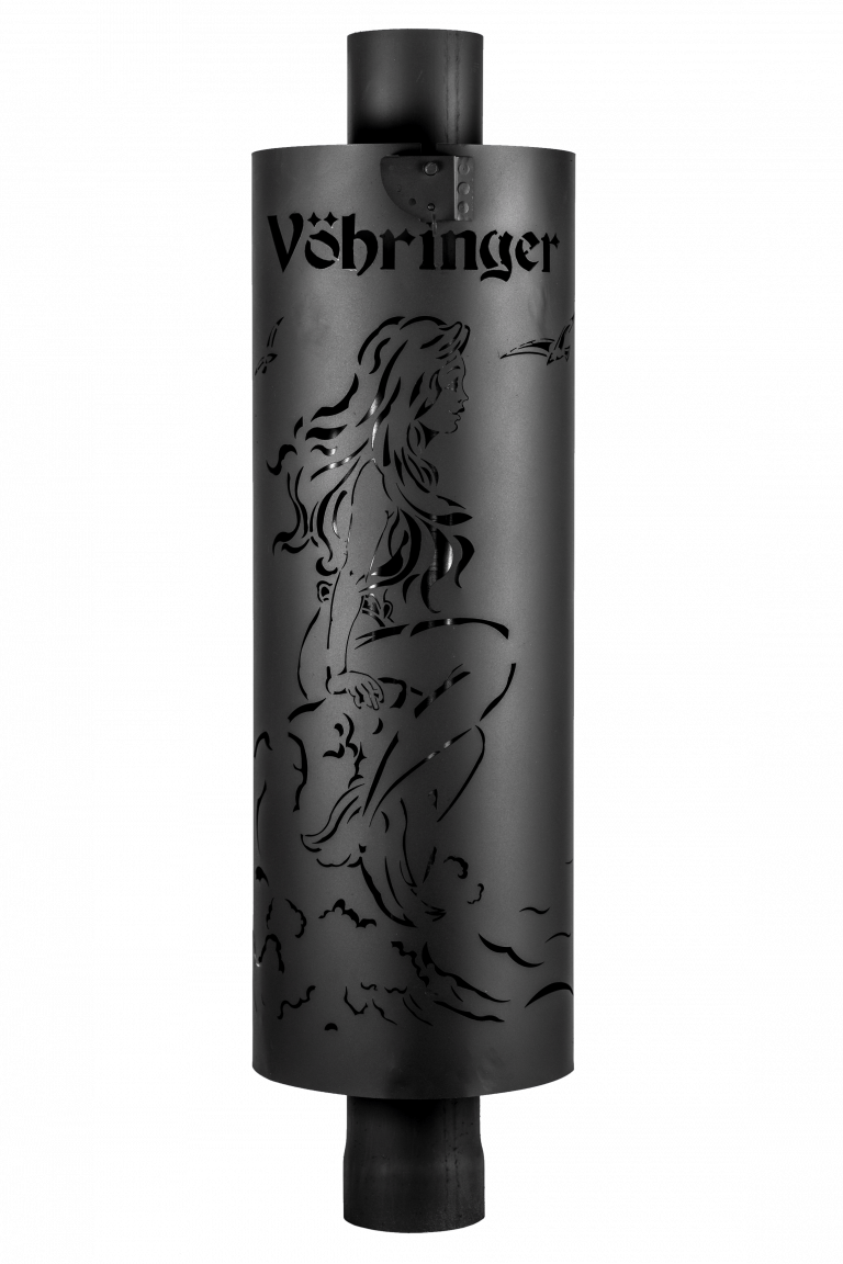 Дымоход-конвектор в декоративном кожухе «Русалка»