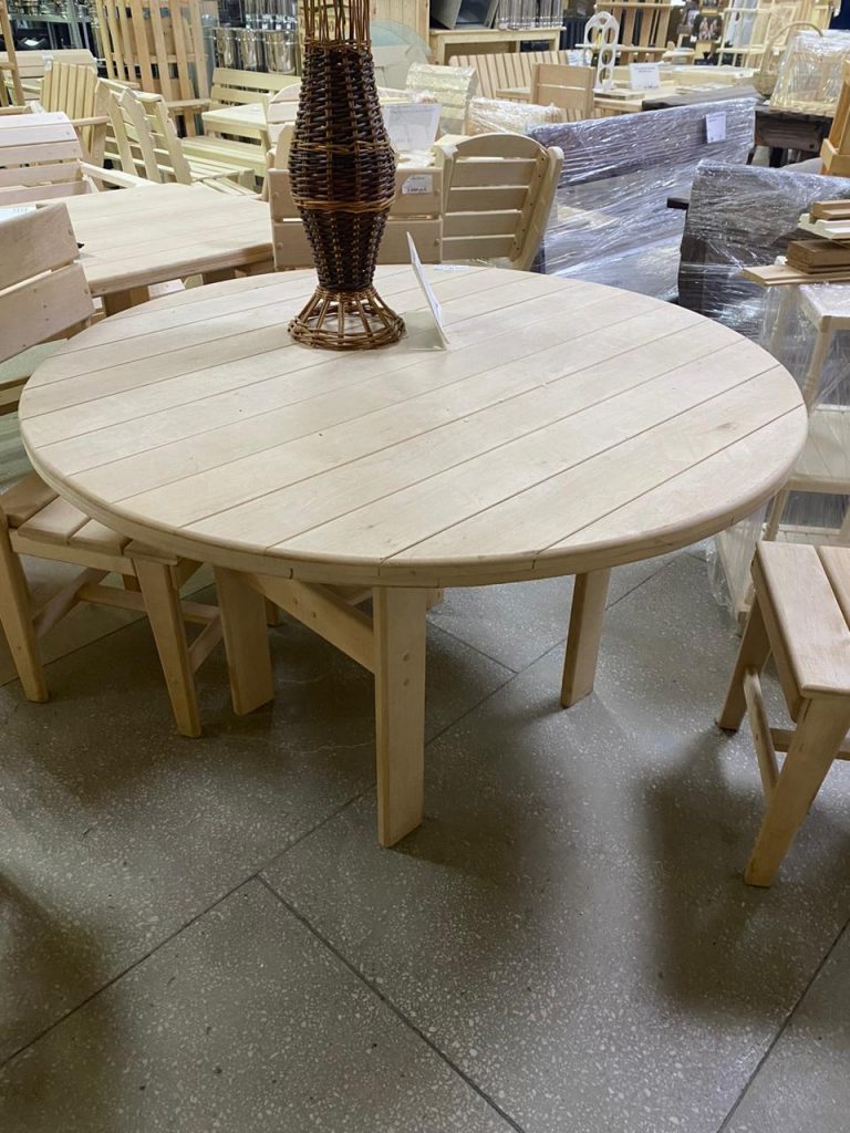 Стол круглый 120хh75, ольха