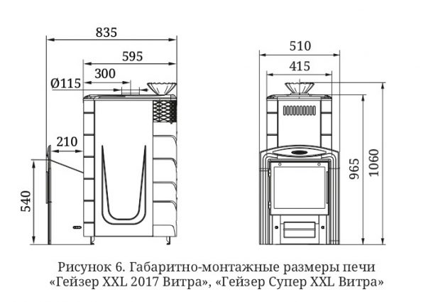 Гейзер XXL 2017 INOX ДН ЗК Антрацит