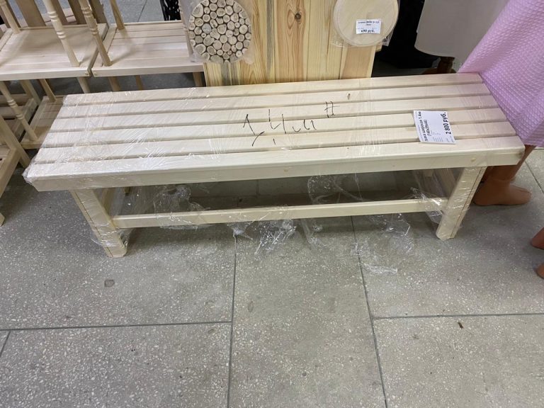 Лавка широкая 1.4м (140х39х44)