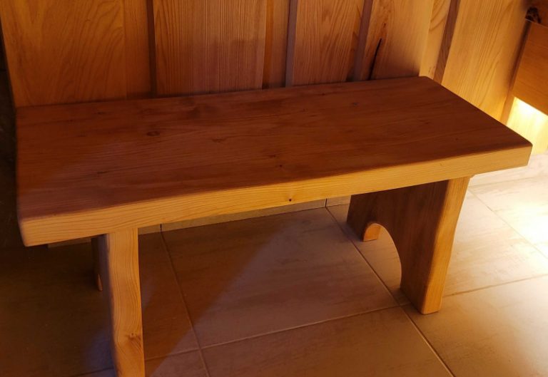 Лавка банная Woodson из массива Ольхи, 90х35х35