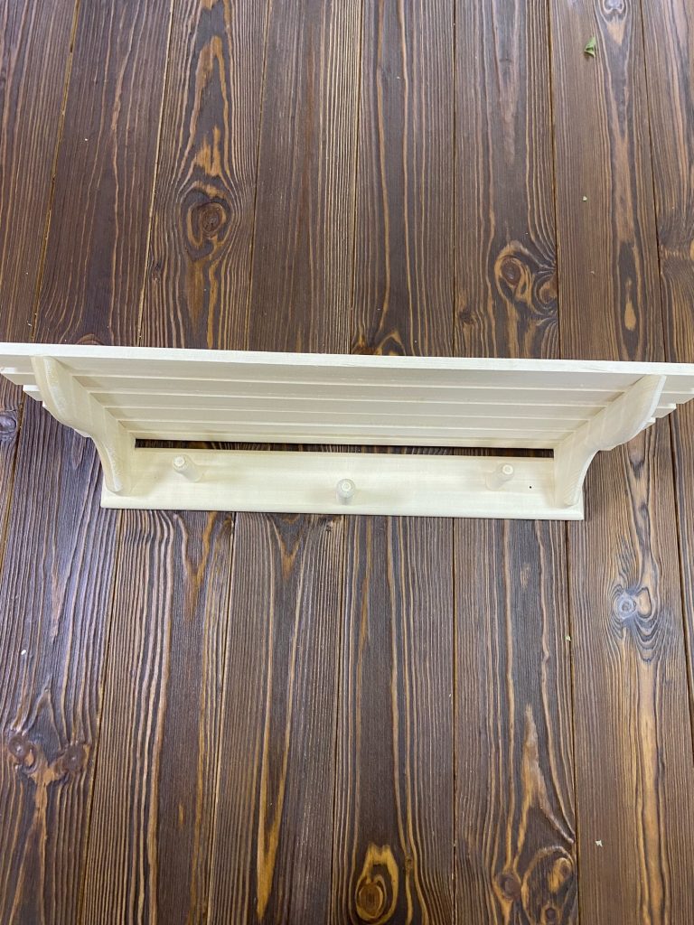 Вешалка 3кр с широкой полкой