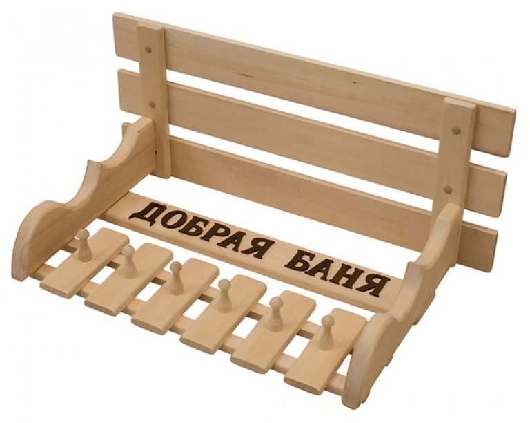 Полка-вешалка «Добрая баня»