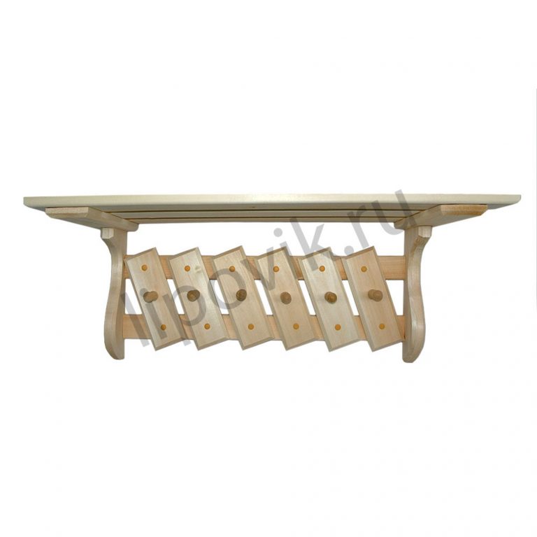 Полка Вешалка Новинка 6 пешек