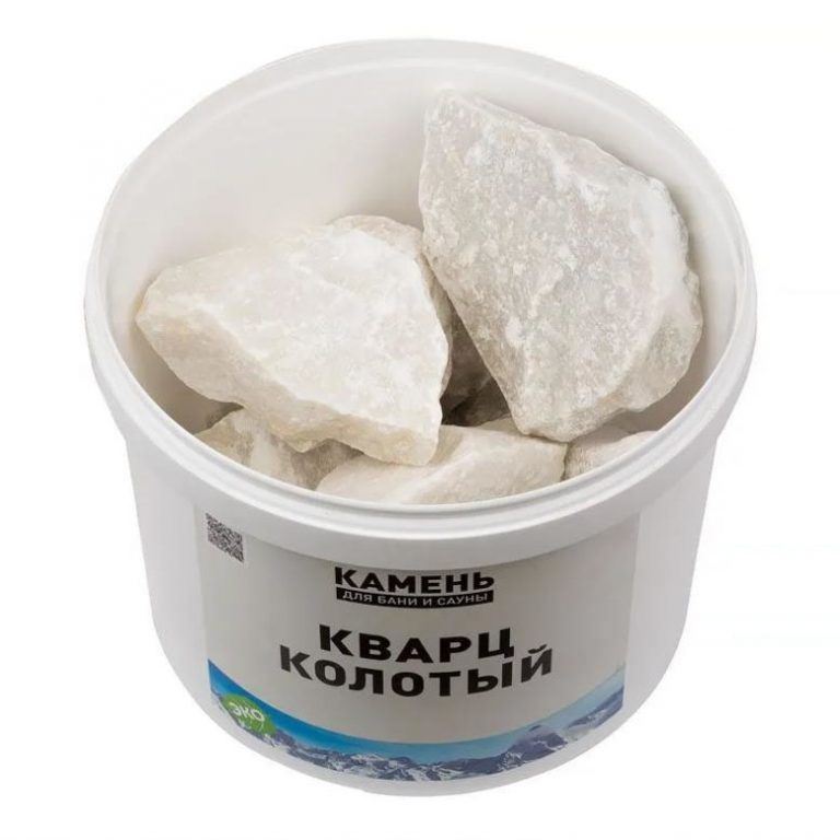 Белый кварц колотый, 10кг