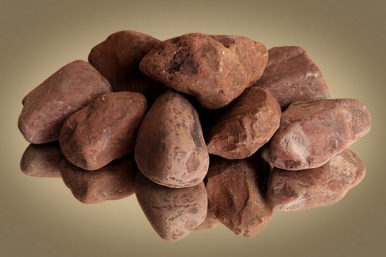 Яшма Сургучная шлифованная, 40-80мм, 10кг