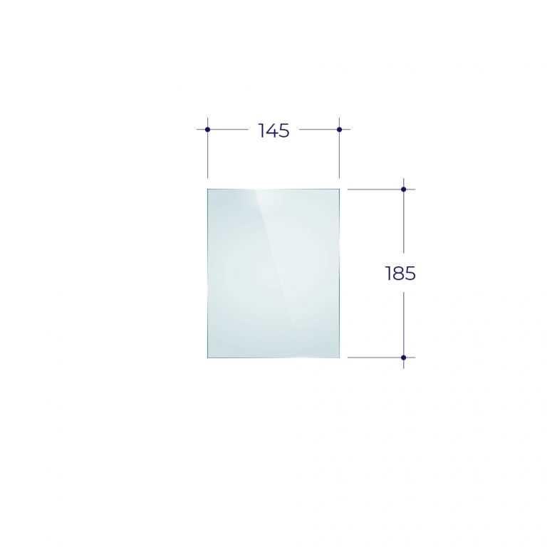 Стекло для дверки ДТ-3 (Р) (0.145х0.185)