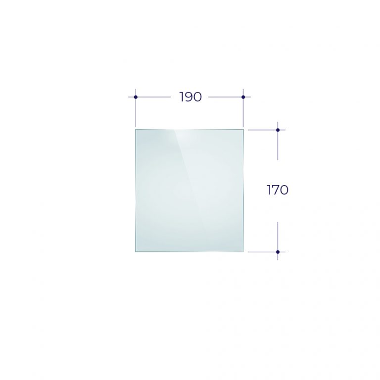 Стекло для дверки ДТ-3С (0.193х0.170) ВЕЗУВИЙ