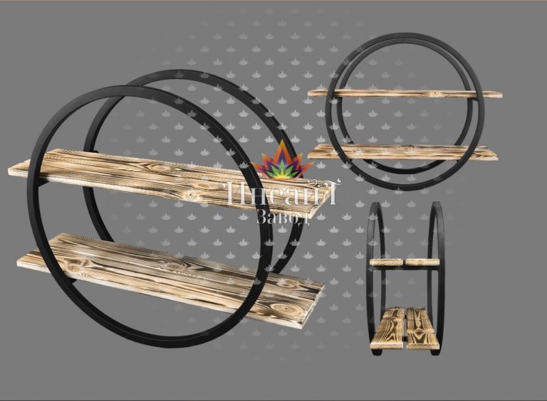 Полка настенная «Лофт» кольцо