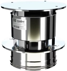 Оголовок с ветрозащитой (0.5мм +нерж) (Ф100х200)