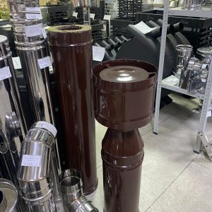 Сэндвич 1м (0.8мм + нерж ) (коричневый) (Ф110х200)