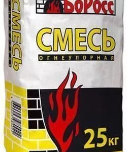 Огнеупорно-кладочная смесь "БоРосс" 25кг