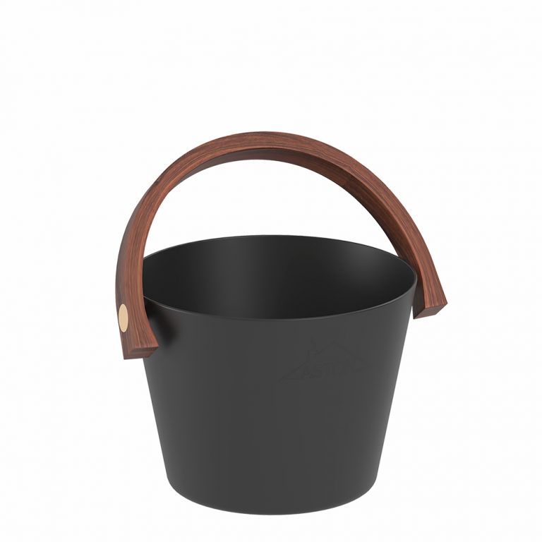 Ведро Aston 4л алюминий (черный)