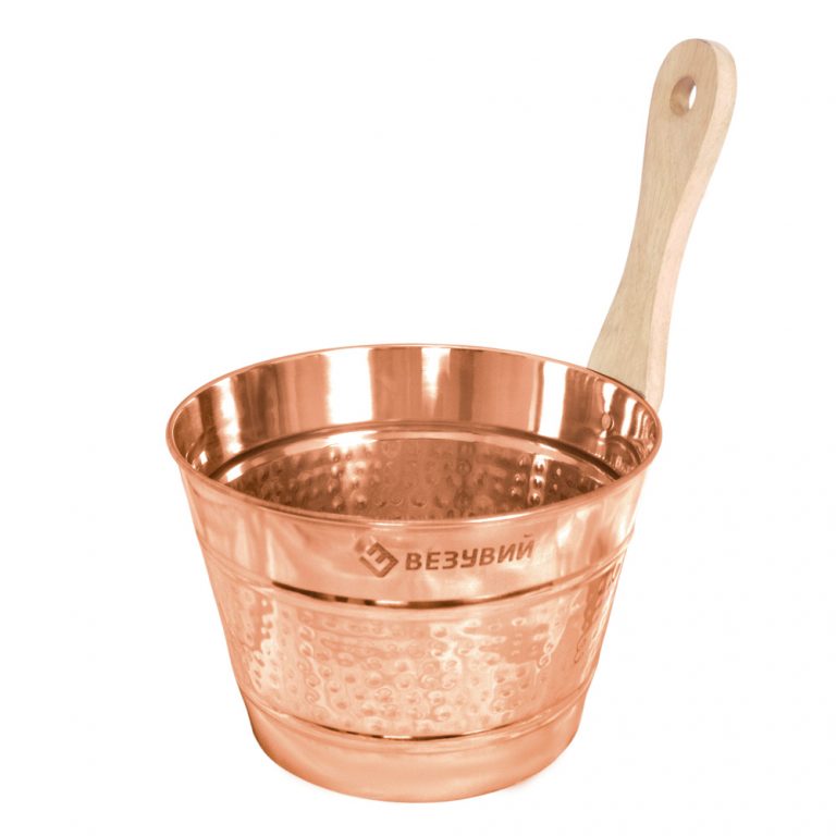 Шайка медь 4л «Русский Пар»