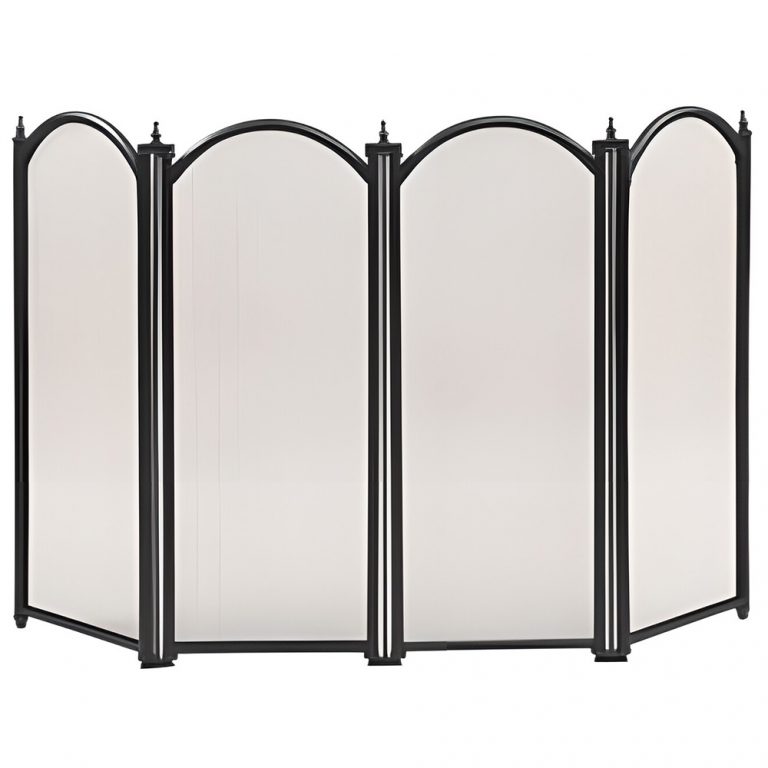 Экран каминный C04010BK (4 секции, черный)