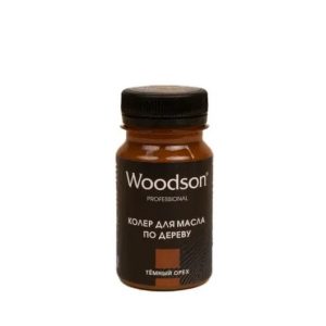 Колер для масла по дереву Woodson темный орех 80мл