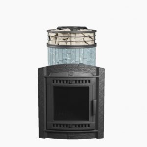 Печь для бани Атмосфера L в облицовке Ламели Талькохлорит