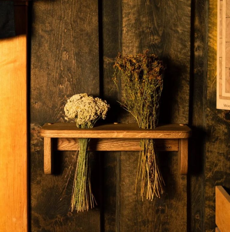 Полка для трав и веников Woodson mini, дуб