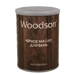 Черное масло для защиты древесины Woodson (баня) 0.8л