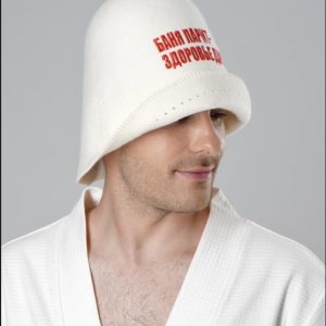 Колпак банный "Баня парит-здоровье дарит"