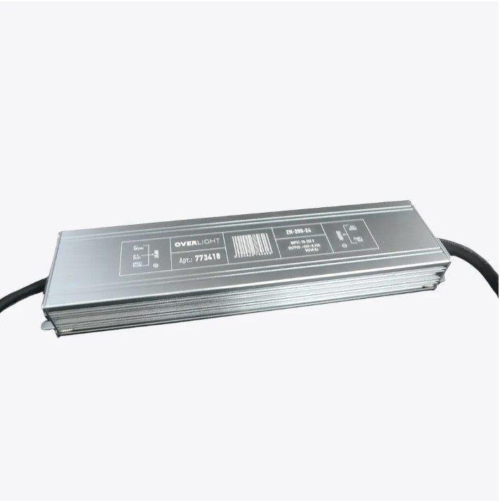 Блок питания ZN-200-24 (24V, 200W, 8.3A IP67)