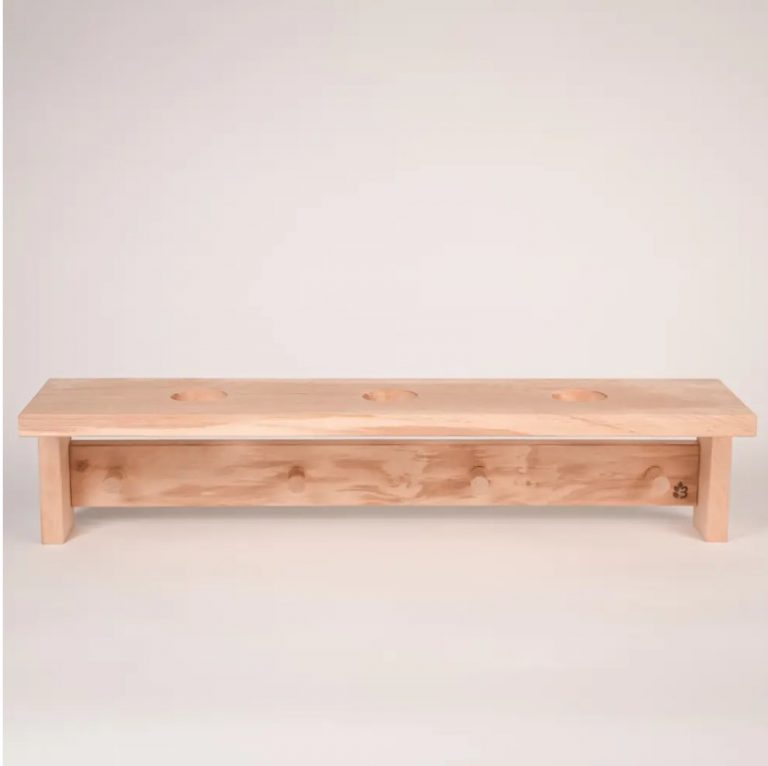 Полка для трав и веников Левада Д4, ольха, 3 отверстия