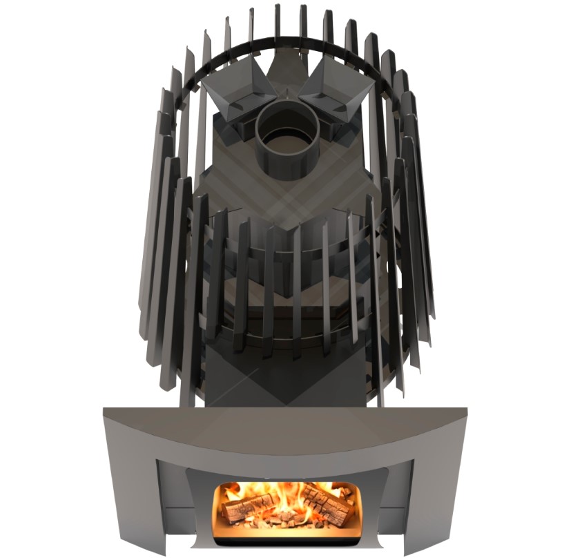 Дровяная банная печь Grill'D Cometa Vega 180 Long Max